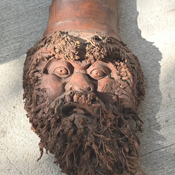 Bamboo root carved